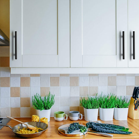 Ravinte kitchen drawer pulls provide contemporary style for cabinets and wardrobes.