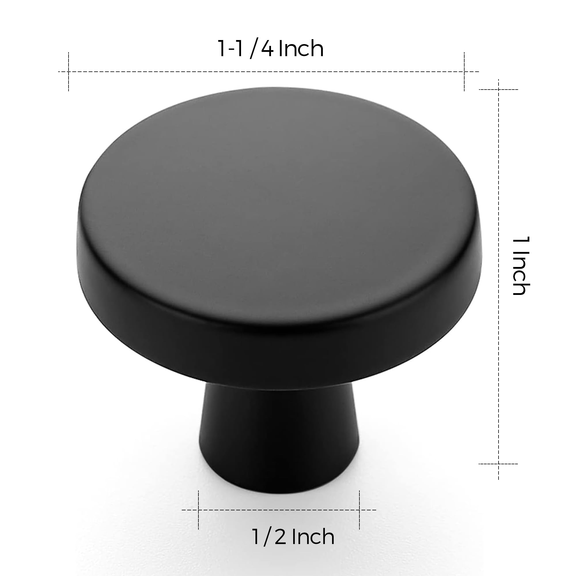 Ravinte round knob side view for comfortable grip.