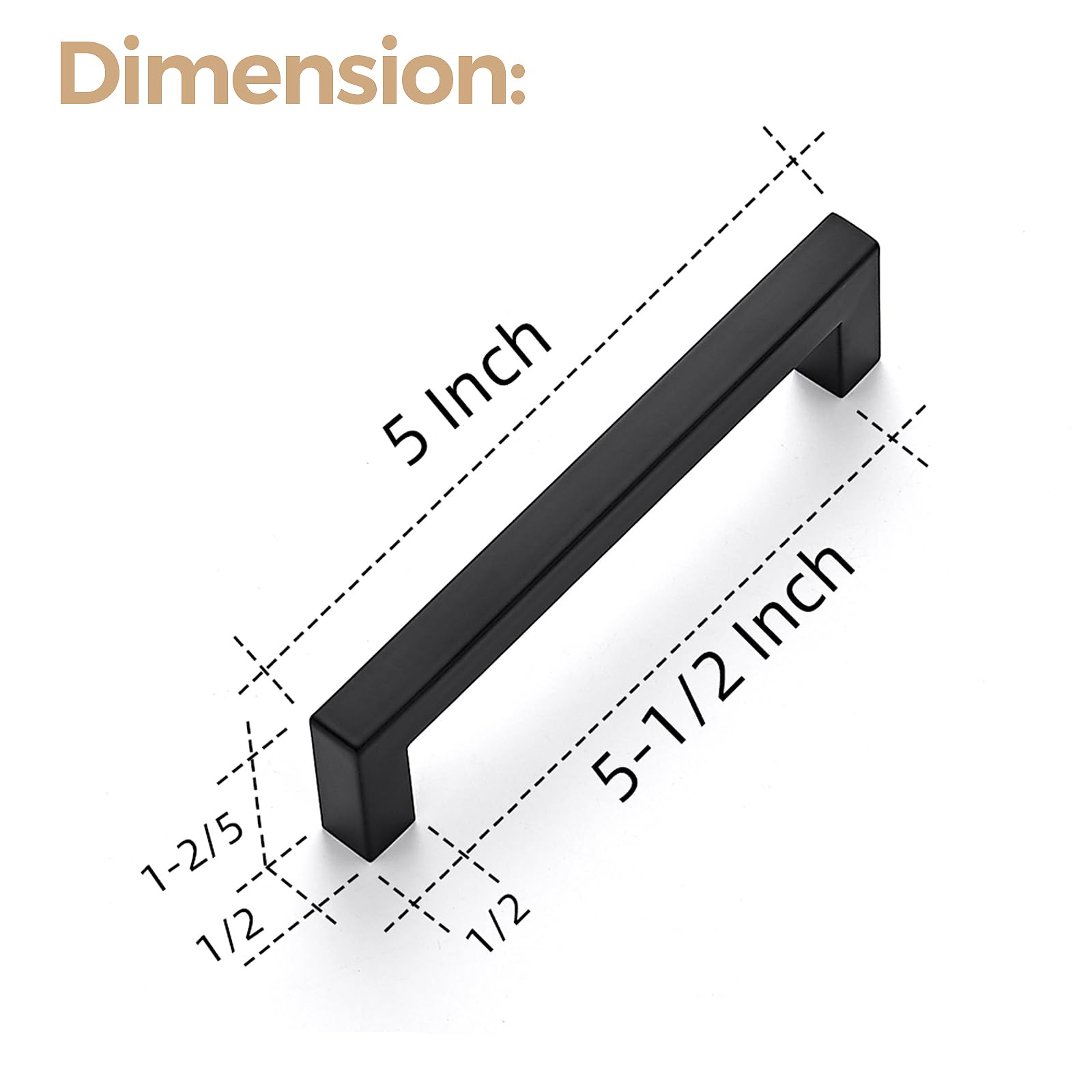 Ravinte matte black cabinet hardware closeup shows durable finish