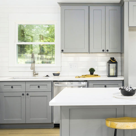 Matte black finish complements modern kitchens with clean lines.