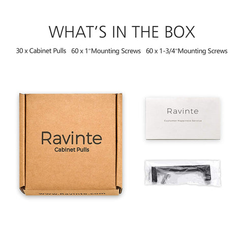 Ravinte matte black hardware finish with refined detailing for a premium look.