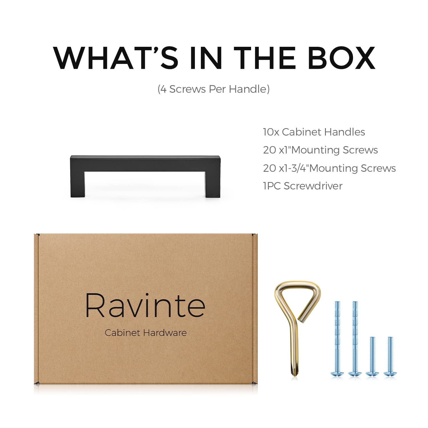 Ravinte modern hardware on a drawer demonstrates clean lines and easy grip.
