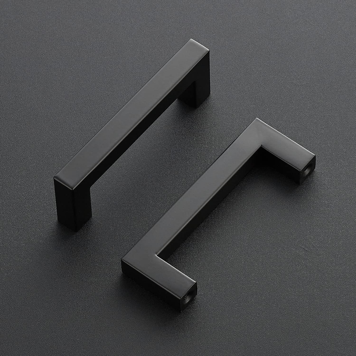 Ravinte square cabinet handle close-up showing durable finish