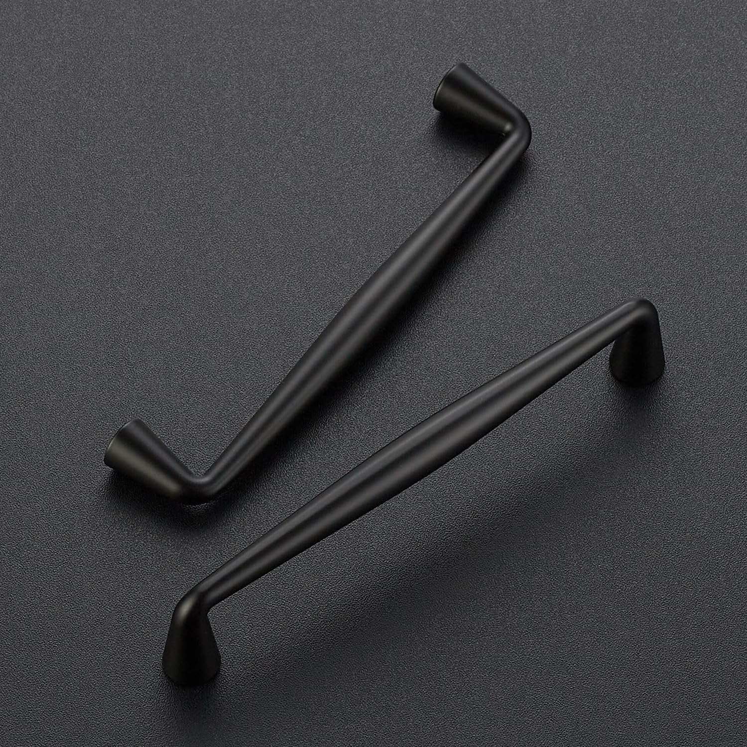 Ravinte zinc alloy cabinet handle in matte black adds durable hardware