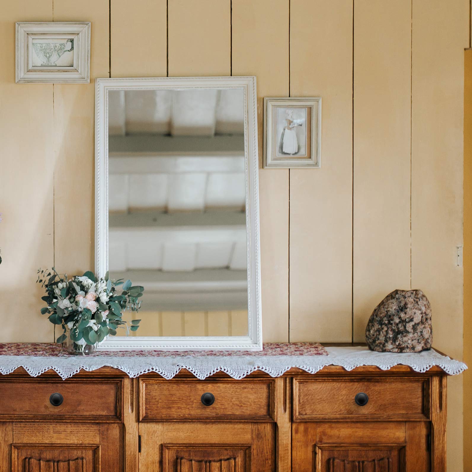 Ravinte modern cabinet hardware matte black unifies styles from farmhouse to contemporary.