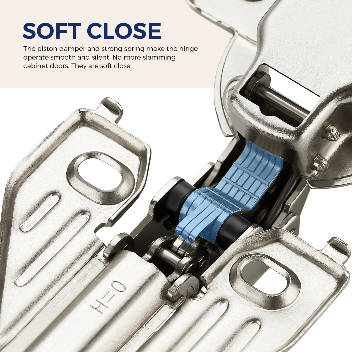 Ravinte nickel-plated steel hinge offering durable cabinet performance