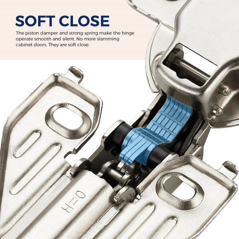 Ravinte nickel-plated steel hinge offering durable cabinet performance