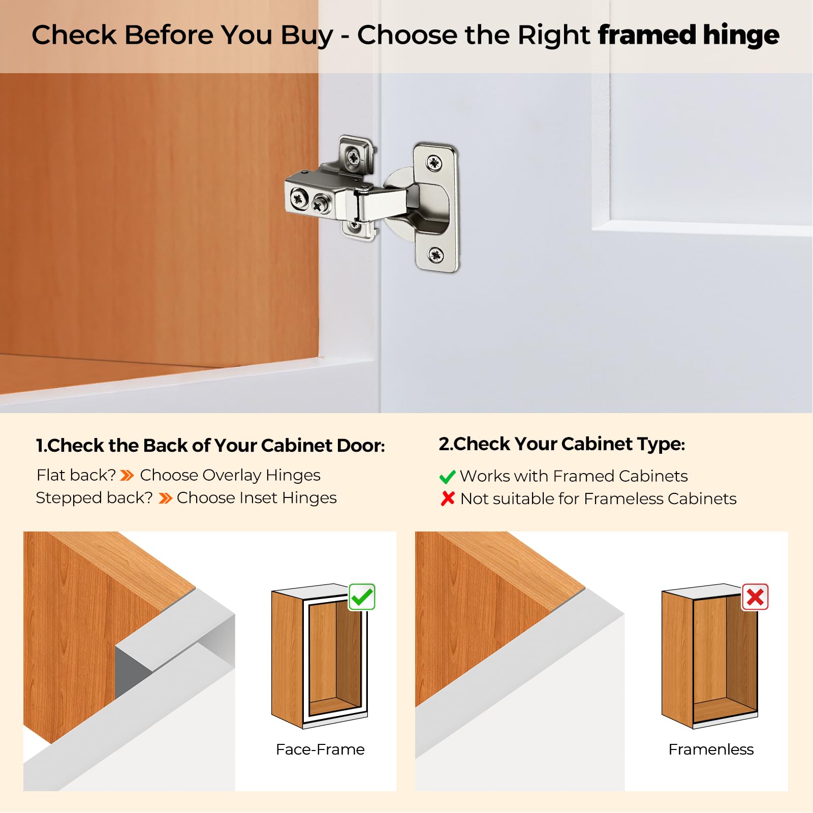 Ravinte quiet close hinge reduces noise while maintaining sturdy daily use.