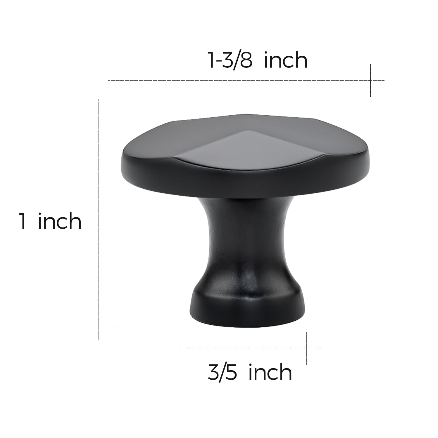 Ravinte round knob installed on kitchen cabinet—modern style.