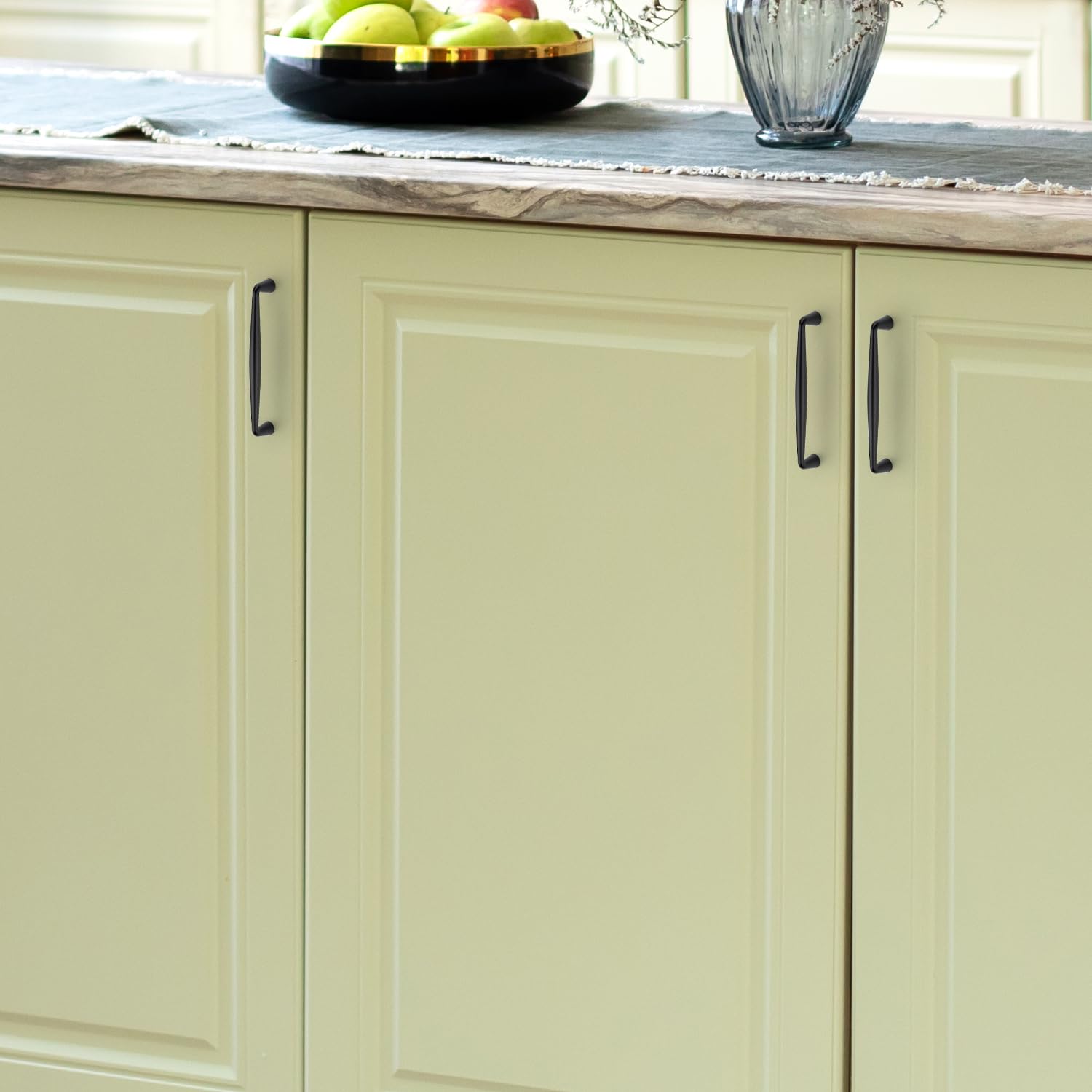 Ravinte cabinet pulls include two screw sizes for flexible installation