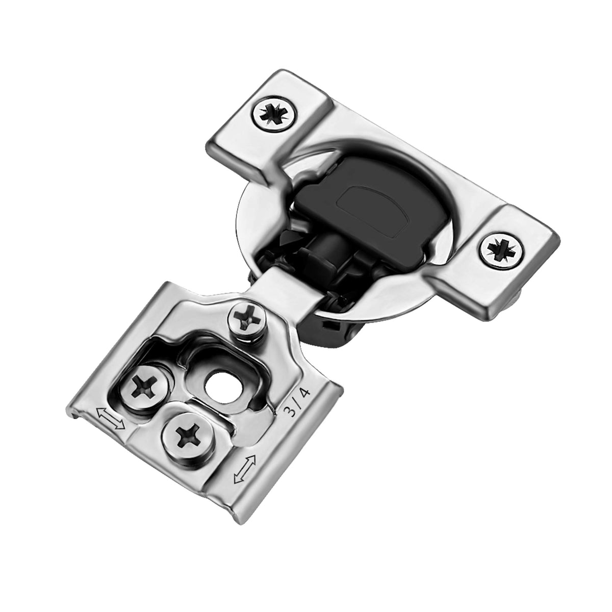Ravinte soft-close hinges demonstrate smooth action for quiet kitchen cabinet doors.