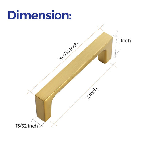 Ravinte solid zinc construction with brushed brass finish on cabinet hardware.