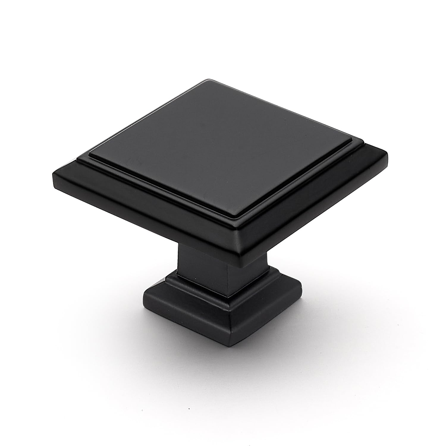 Ravinte square knob 30mm matte black adds modern style to cabinets.
