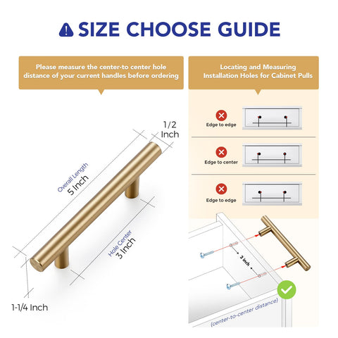 Ravinte stainless steel 5in cabinet pull side view emphasizes durability and versatile installation