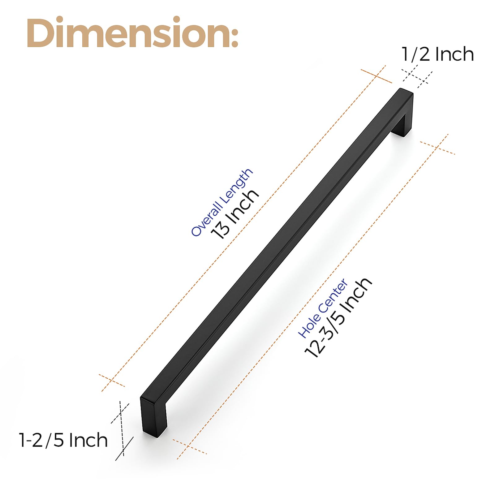 Ravinte stainless steel core with matte black finish for durable hardware.