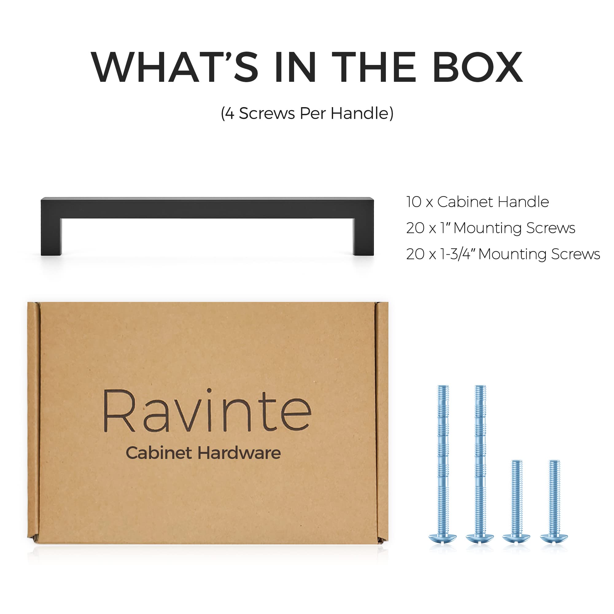 Ravinte included screws enable quick installation and secure mounting.