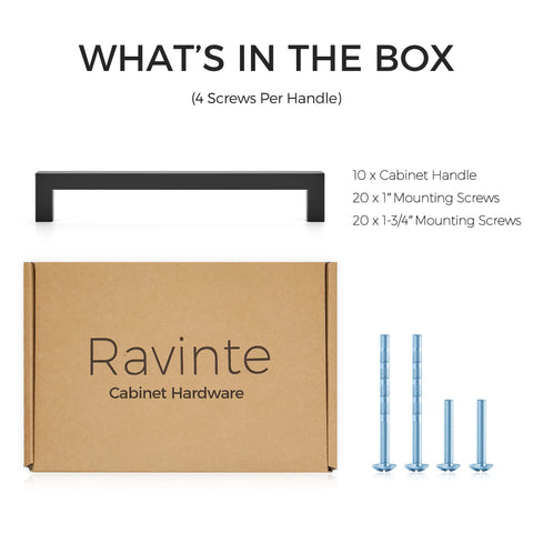 Ravinte included screws enable quick installation and secure mounting.