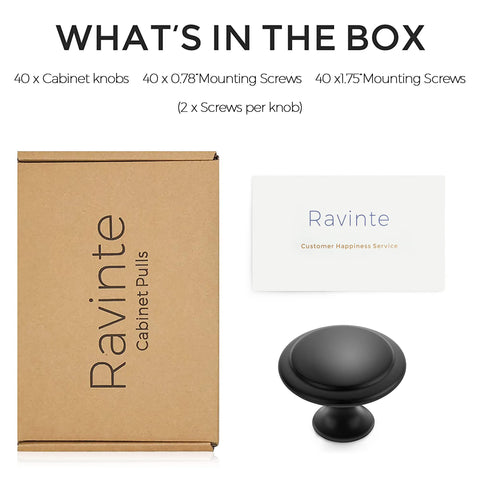 Ravinte stainless steel screws for secure mounting and quick install.
