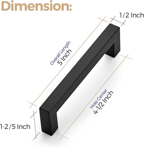 Ravinte ten-bar pull in matte black shows sturdy core