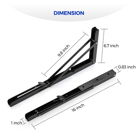 Ravinte triangle-design bracket offers stable weight distribution for reliable shelf mounting.