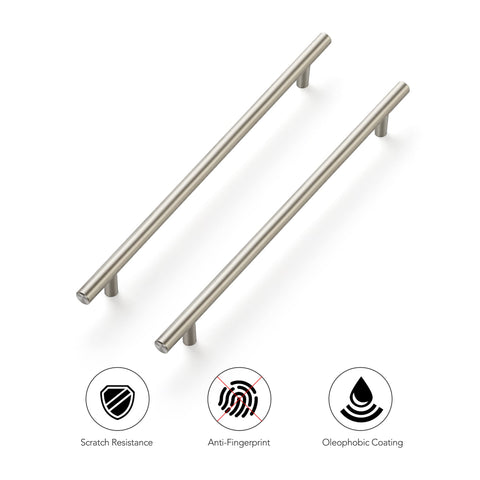 Ravinte versatile hardware complements farmhouse and traditional kitchen styles.