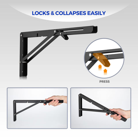 Ravinte wall-mount installation-ready brackets simplify DIY projects.