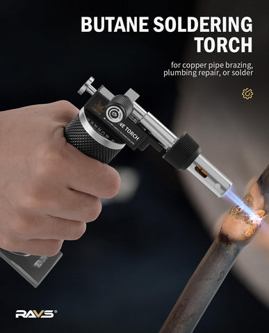 RAVS 14-piece torch head set covers a range of soldering and heat-shaping tasks.