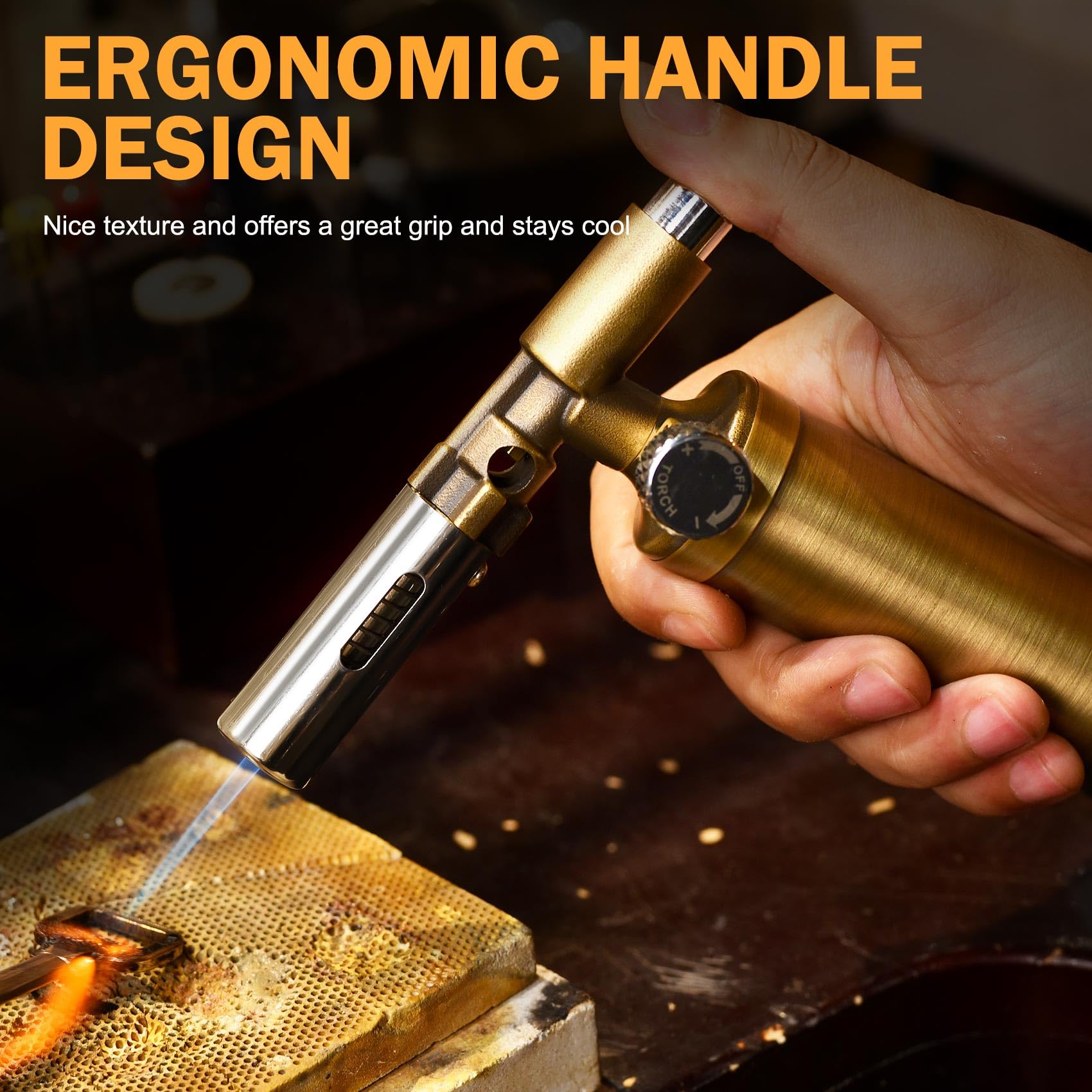 RAVS copper torch with continuous flame for uninterrupted tasks