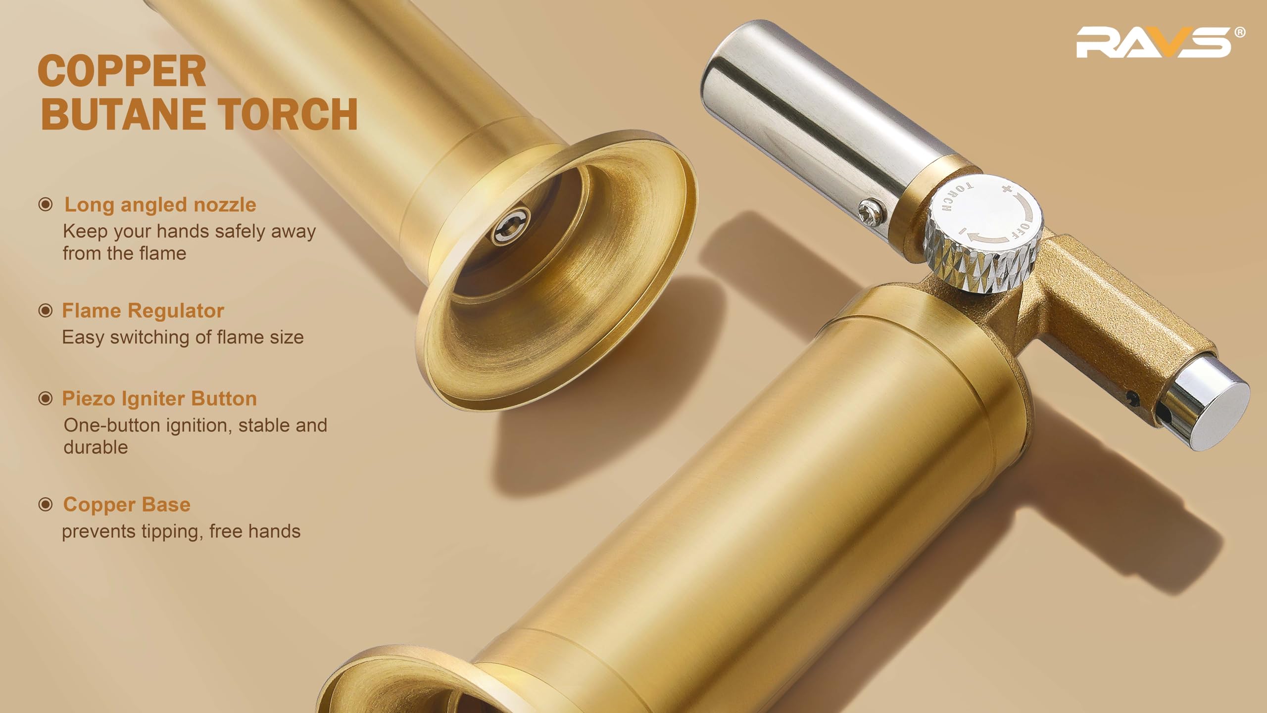 RAVS gift-ready torch set for enthusiasts and home cooks.