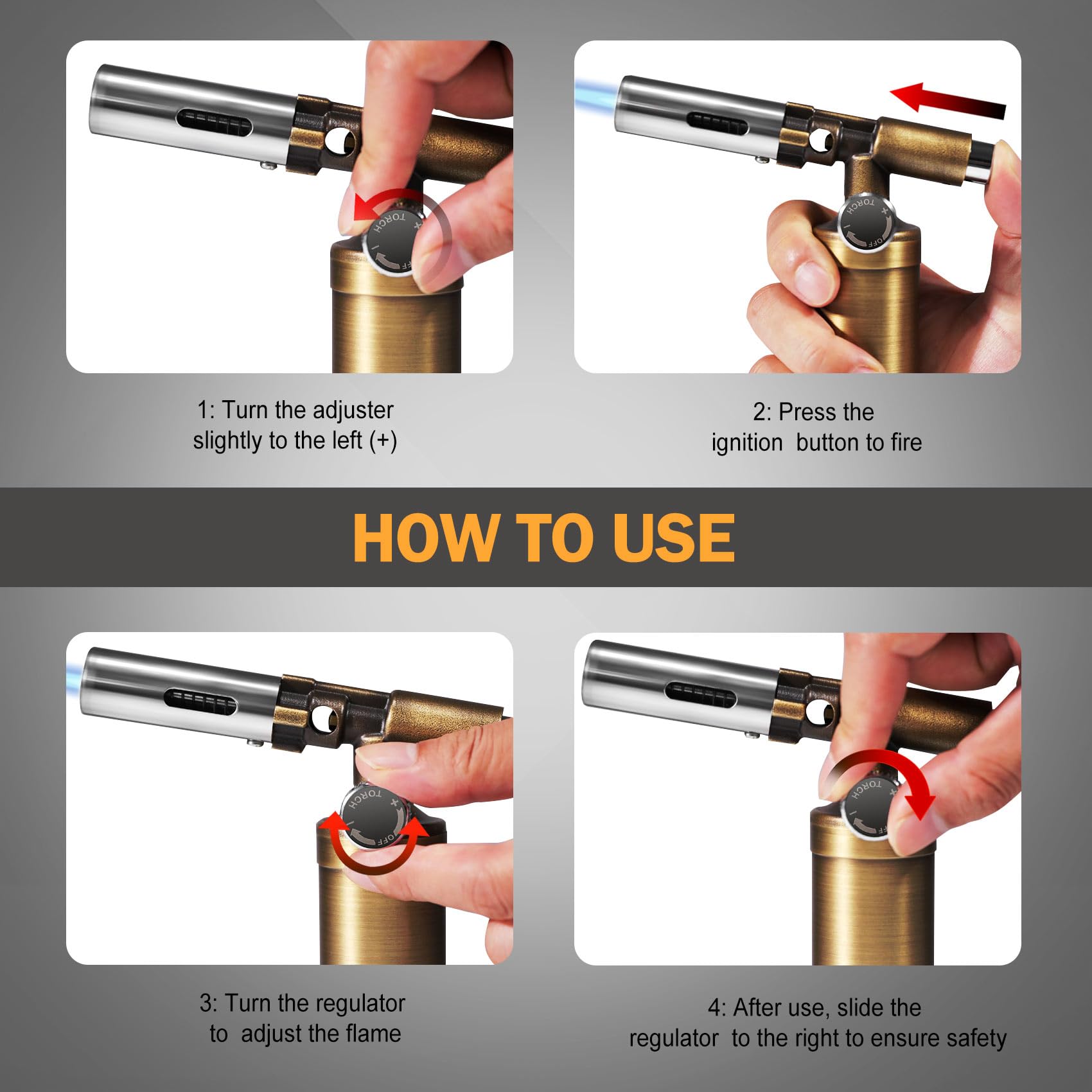 RAVS copper torch windproof design suited for outdoor cooking and crafts