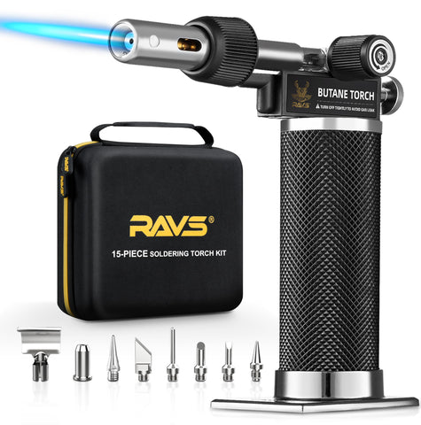 RAVS cordless soldering kit case keeps tools organized for on-site tasks.