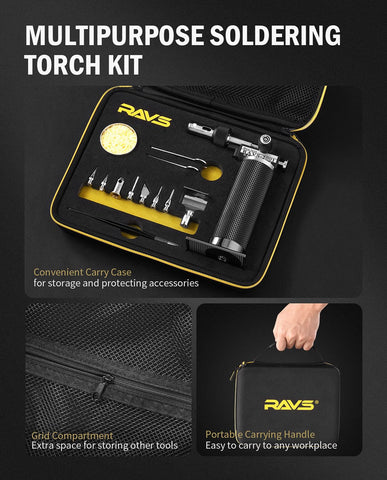 RAVS portable travel case makes transport easy between jobs.