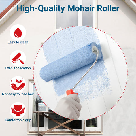 RAWILL 6-pack mohair refills offer quick, clean coverage for cabinets.