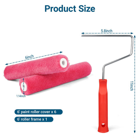 RAWILL 4-inch roller frame provides sturdy grip for precise trimming.