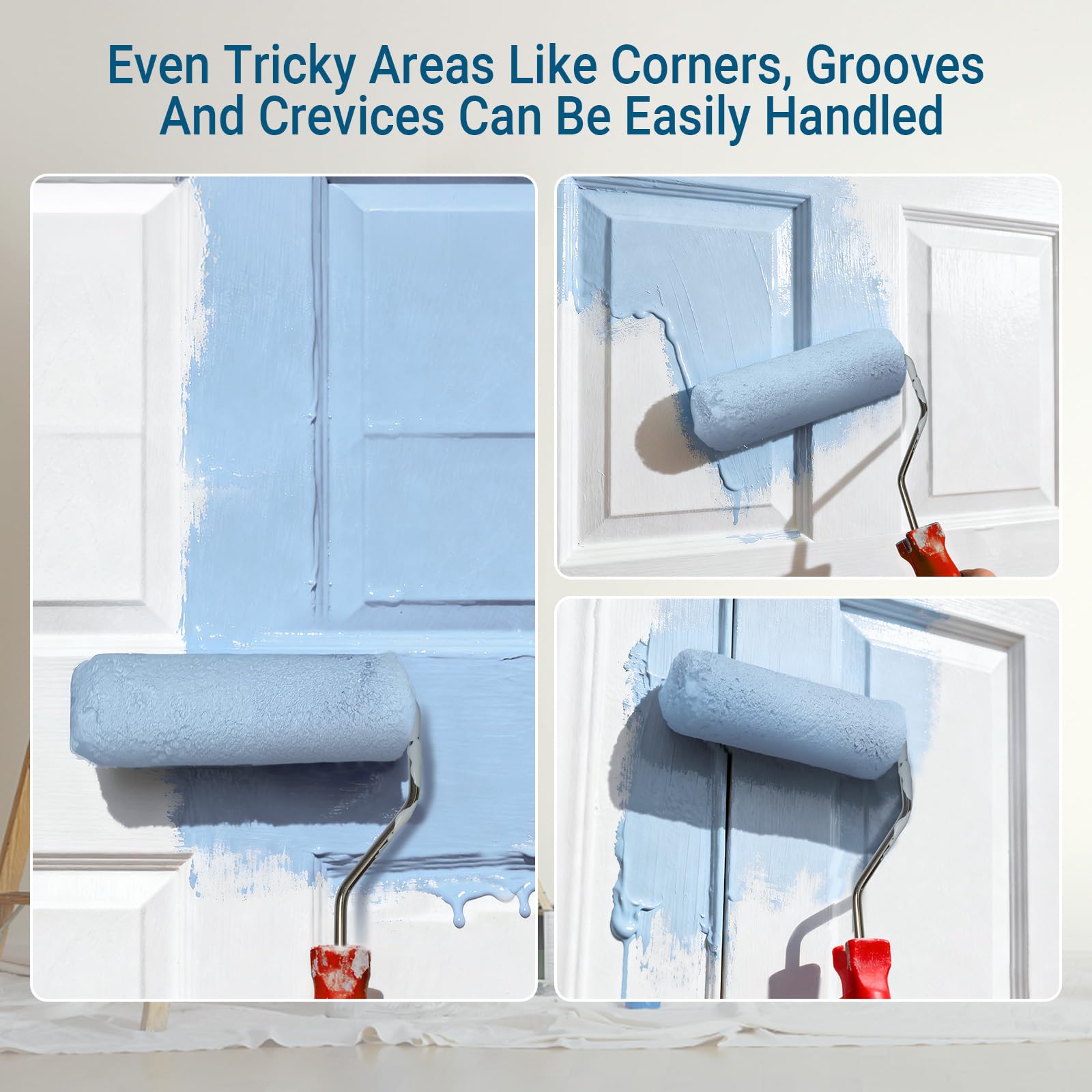 RAWILL 4-inch roller frame included enables quick project setup.