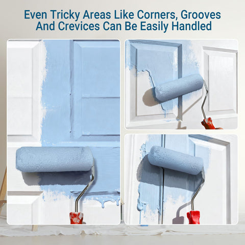 RAWILL 4-inch roller frame included enables quick project setup.