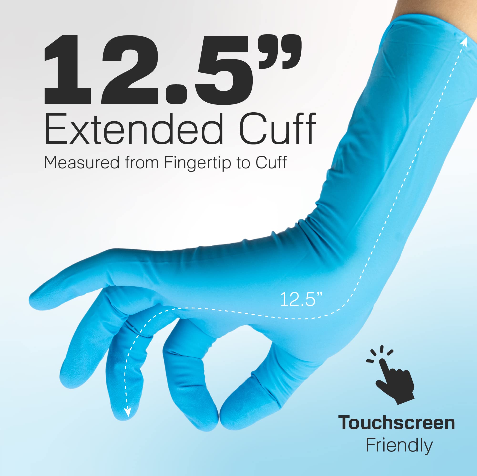 Raxwell latex free powder free gloves reduce irritation with strong chemical resistance.