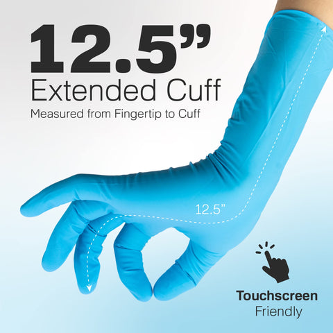 Raxwell latex free powder free gloves reduce irritation with strong chemical resistance.