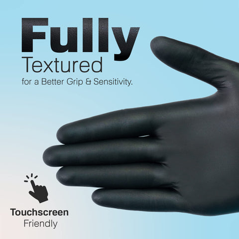 Raxwell gloves textured surface for secure handling.