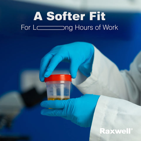 Raxwell waterproof nitrile gloves keep hands dry during cleaning