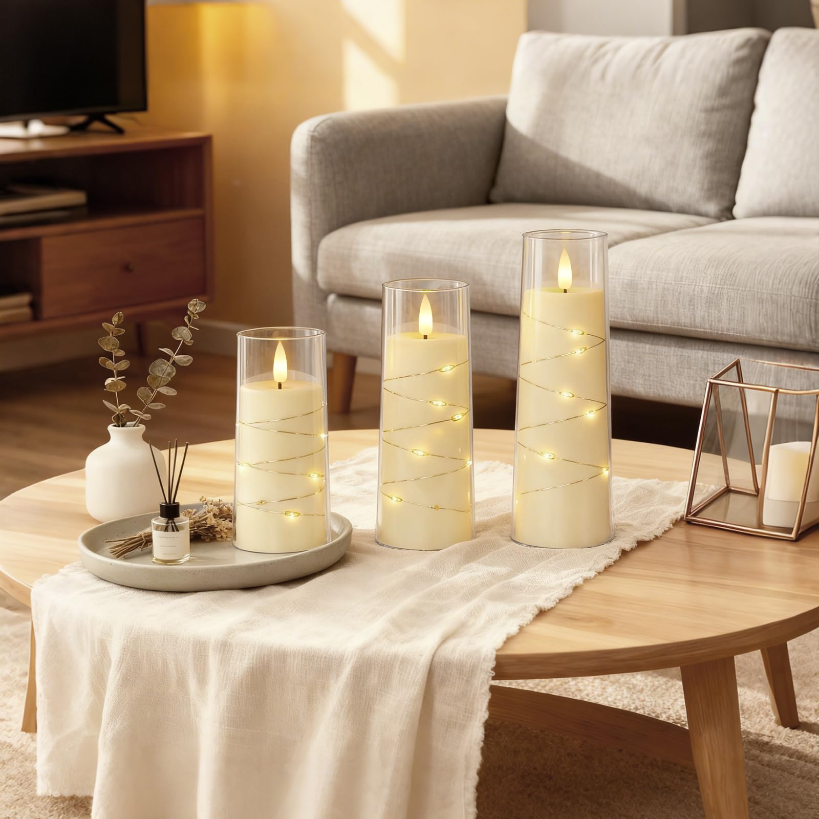 Raycare embedded star string lights add magical sparkle.