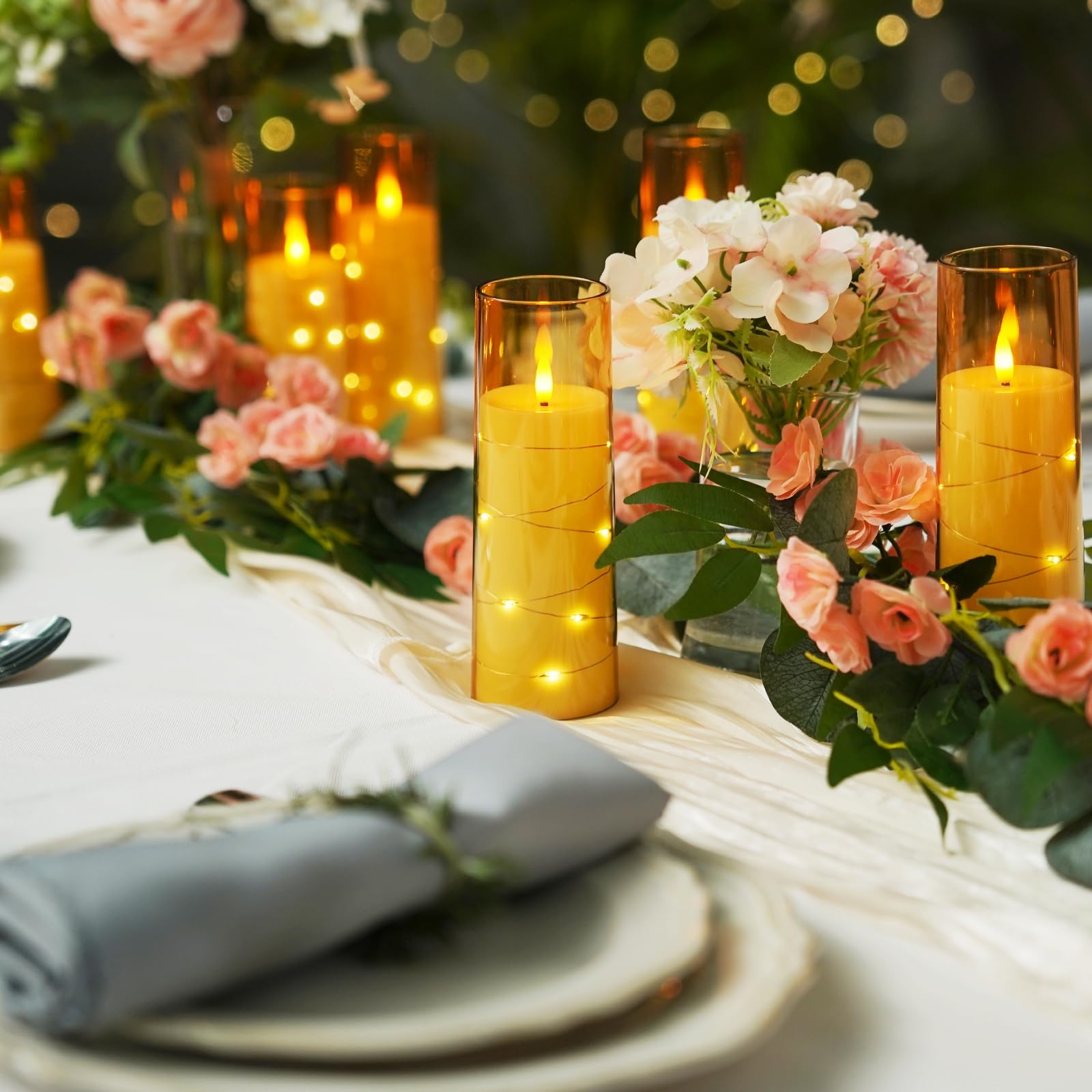 Raycare flameless candles offer safe, flame-free ambiance around children and pets.