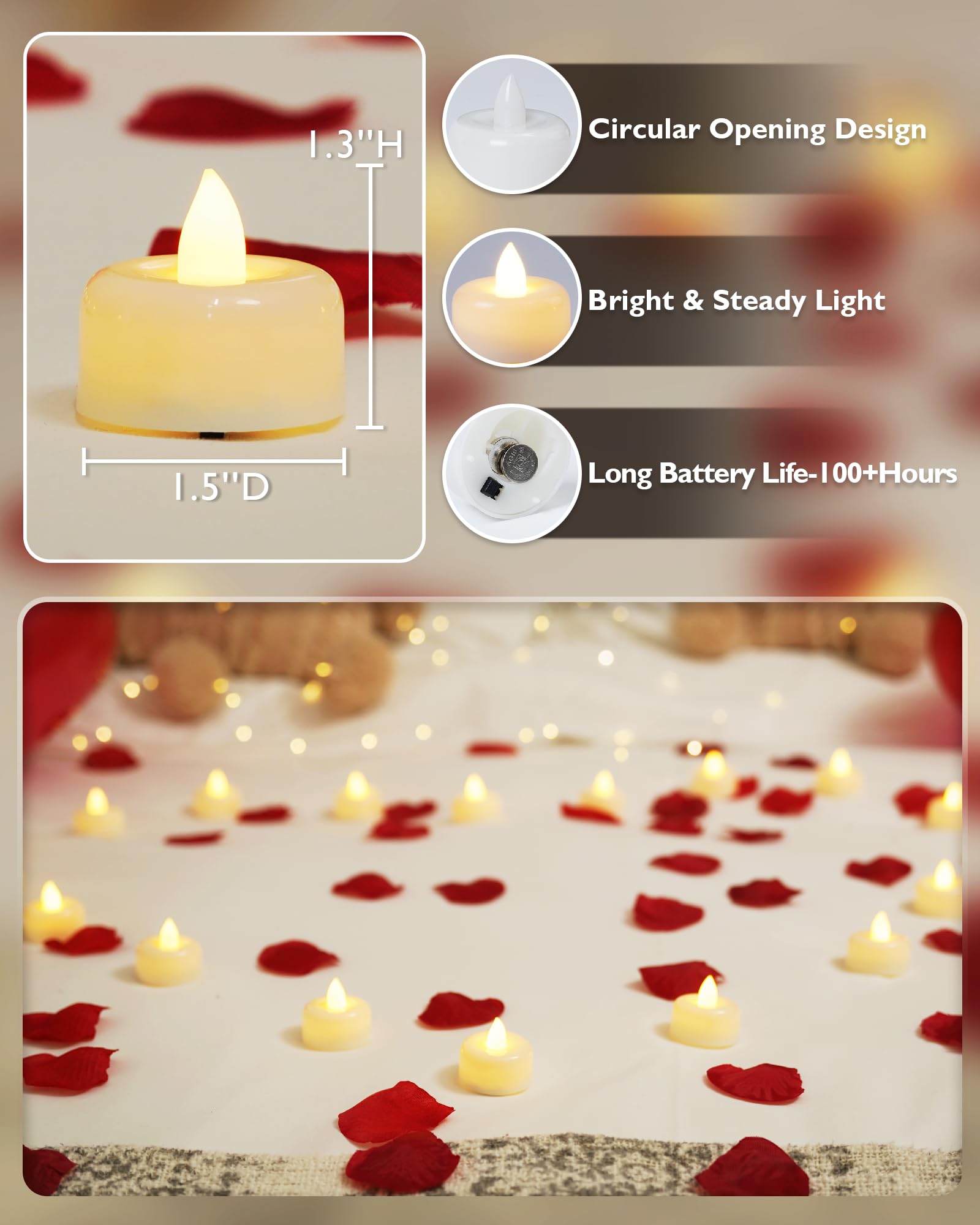 Raycare versatile holiday decor tea lights for celebrations