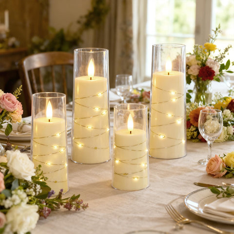 Raycare ivory seven-piece set enhances elegant home decor.