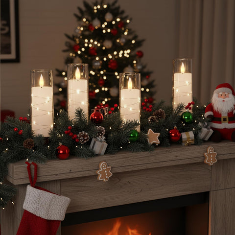 Raycare LED pillar candle with remote control for flexible mood lighting