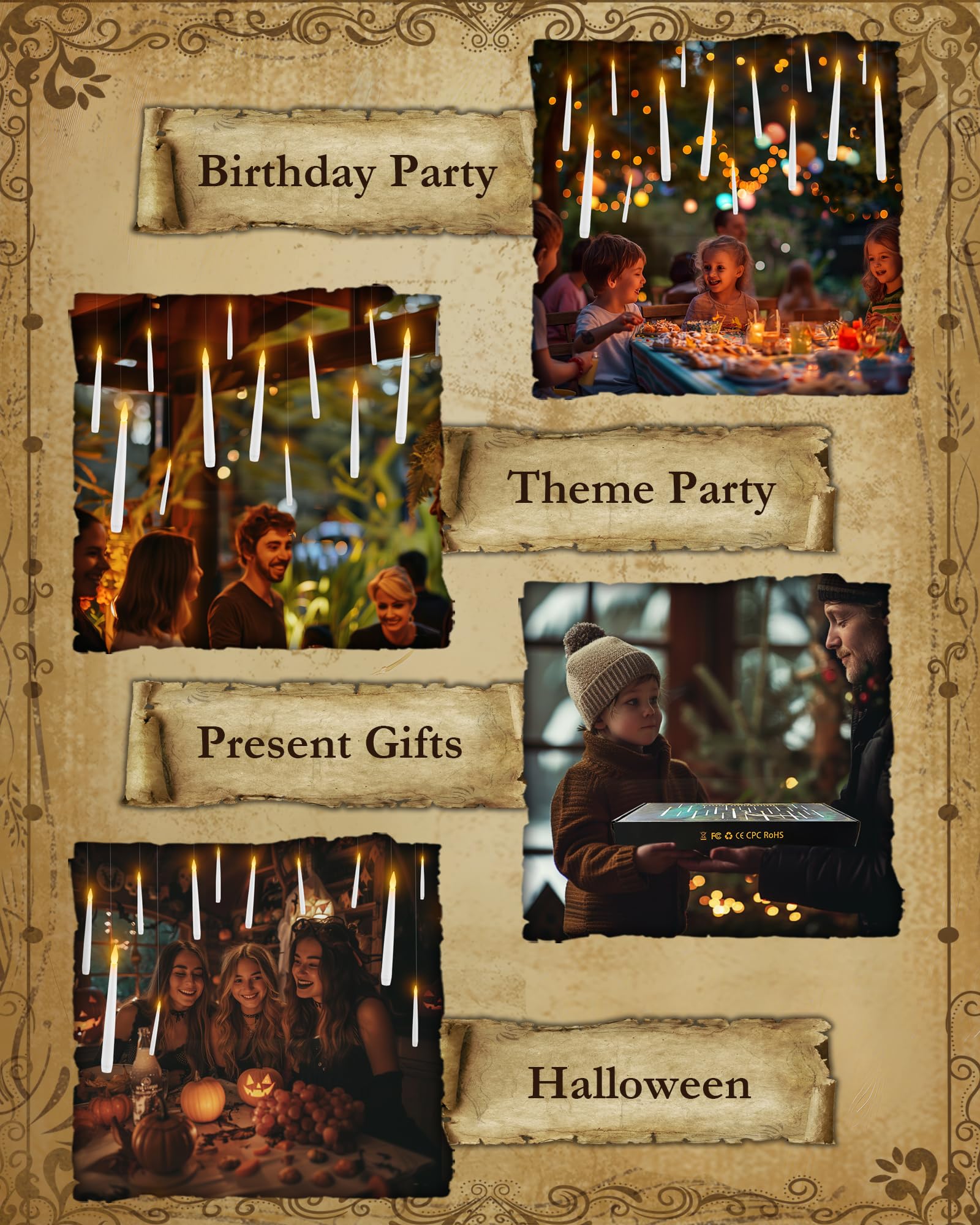 Raycare party decor ambience perfect for Christmas and Halloween.