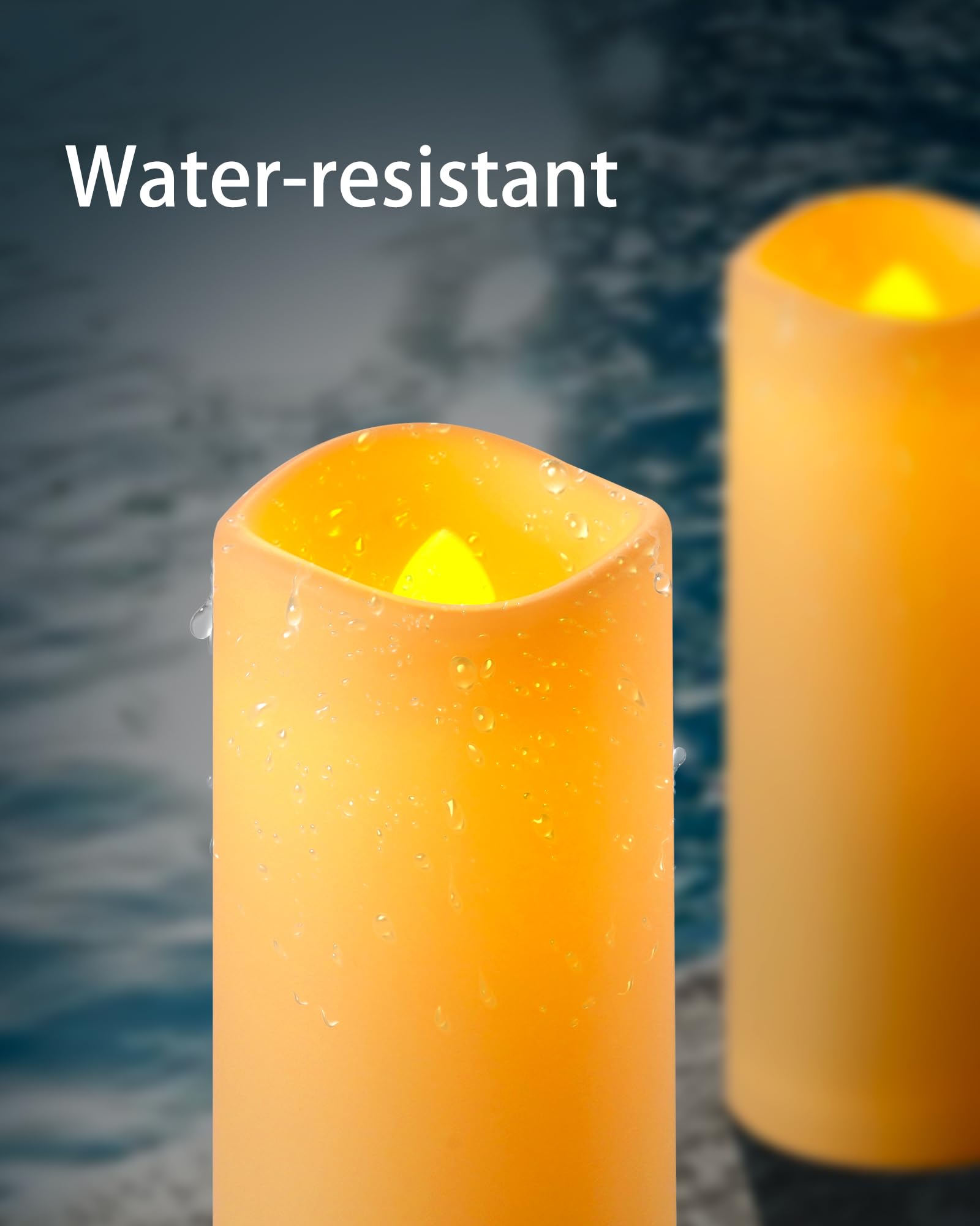 Raycare remote control and timer candles for easy nightly lighting