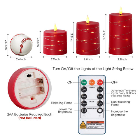 Raycare candles are wax-free, drip-free, and smoke-free
