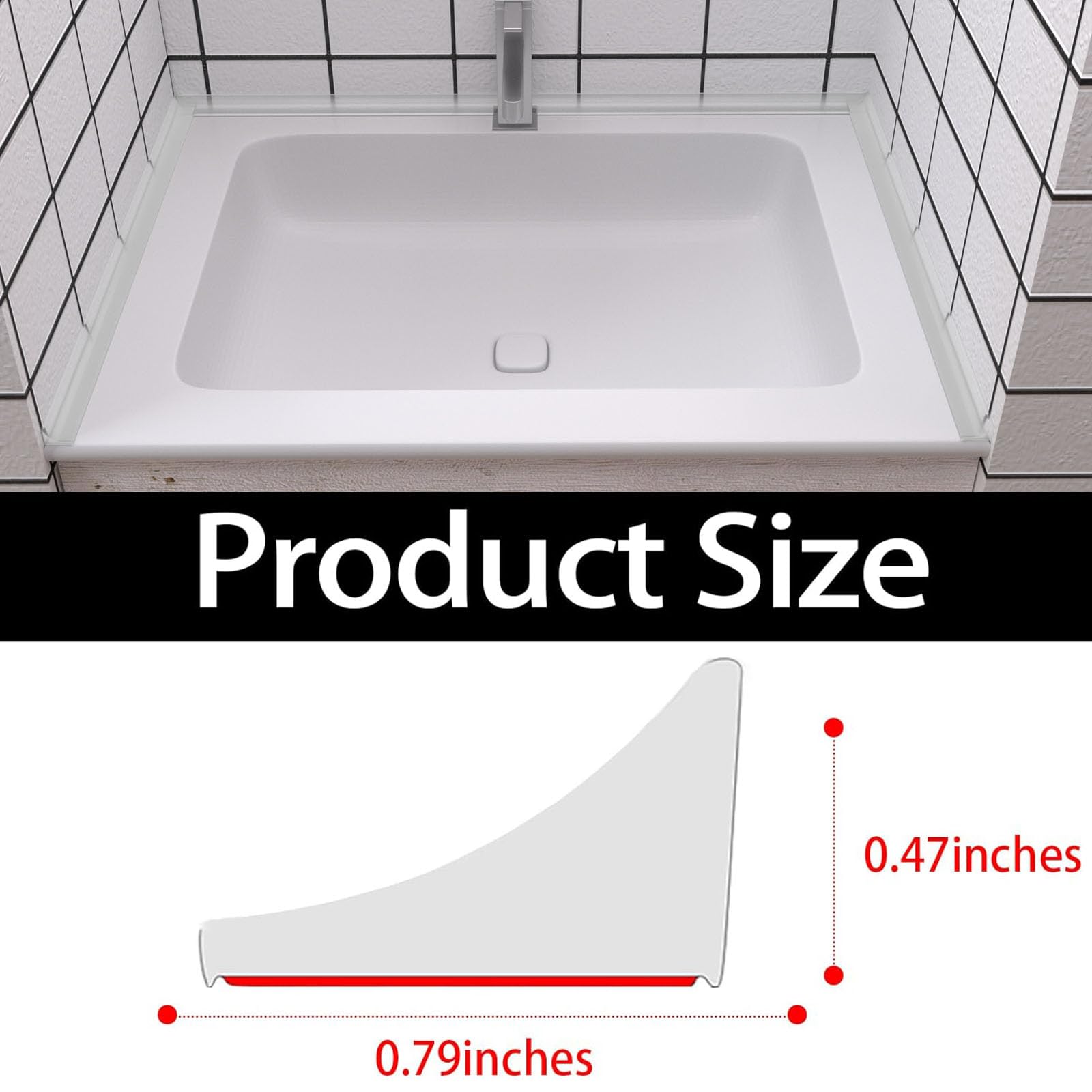 Raycity self-adhesive silicone barrier easy to install without tools.