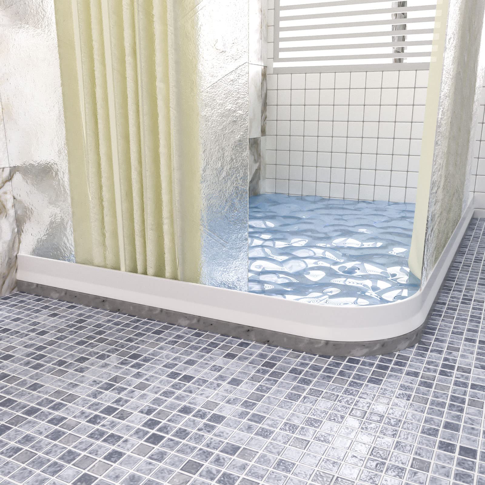 Raycity water stopper protects floors in bathrooms and kitchens